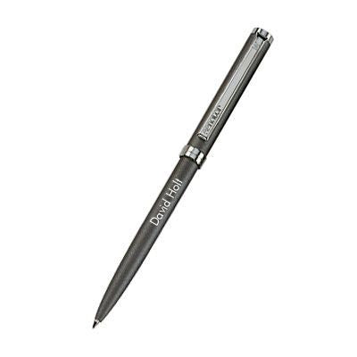 Branded Promotional SENATOR DELGADO METALLIC METAL BALL PEN in Anthracite Grey Pen From Concept Incentives.