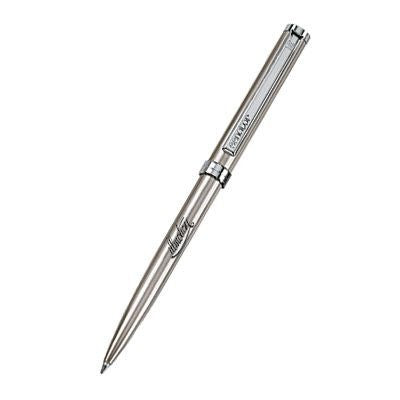 Branded Promotional SENATOR DELGADO STEEL & SILVER METAL BALL PEN Pen From Concept Incentives.