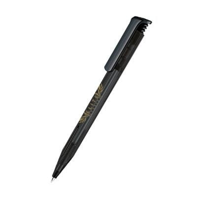 Branded Promotional SENATOR SUPER HIT FROSTED PLASTIC BALL PEN in Black Pen From Concept Incentives.