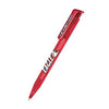 Branded Promotional SENATOR SUPER HIT FROSTED PLASTIC BALL PEN in Cherry Red Pen From Concept Incentives.