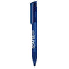 Branded Promotional SENATOR SUPER HIT FROSTED PLASTIC BALL PEN in Dark Blue Pen From Concept Incentives.