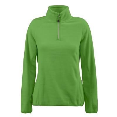 Branded Promotional FRONTFLIP LADIES HALF ZIP FLEECE SWEATER Fleece From Concept Incentives.