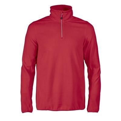 Branded Promotional RAILWALK MICROFLEECE HALF ZIP SWEATER Fleece From Concept Incentives.