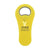 Branded Promotional MAGNETOPENER in Yellow Fridge Magnet From Concept Incentives.