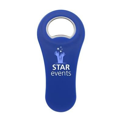 Branded Promotional MAGNETOPENER in Blue Fridge Magnet From Concept Incentives.