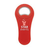 Branded Promotional MAGNETOPENER in Red Fridge Magnet From Concept Incentives.