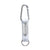 Branded Promotional KEYTEX CARABINER HOOK in White Keyring From Concept Incentives.