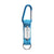 Branded Promotional KEYTEX CARABINER HOOK in Light Blue Keyring From Concept Incentives.