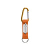 Branded Promotional KEYTEX CARABINER HOOK in Orange Keyring From Concept Incentives.