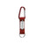 Branded Promotional KEYTEX CARABINER HOOK in Red Keyring From Concept Incentives.