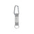 Branded Promotional KEYTEX CARABINER HOOK in Grey Keyring From Concept Incentives.