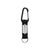 Branded Promotional KEYTEX CARABINER HOOK in Black Keyring From Concept Incentives.