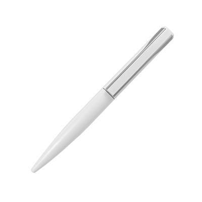 Branded Promotional RAIL LACQUER BALL PEN in White Pen From Concept Incentives.