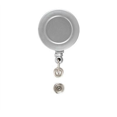 Branded Promotional BADGE CLIP BADGE PASS HOLDER in Silver Pull Reel Pass Holder From Concept Incentives.