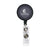 Branded Promotional BADGECLIP BADGE HOLDER in Transparent Black Pull Reel Pass Holder From Concept Incentives.