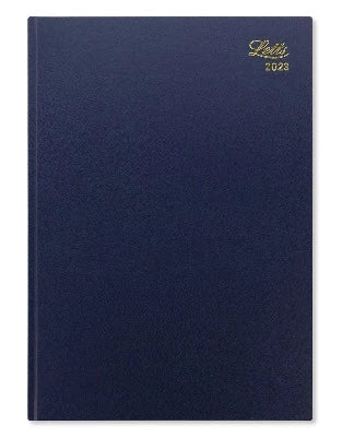 Branded Promotional LETTS A4 DAY TO PAGE DIARY in Blue from Concept Incentives