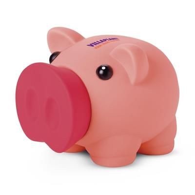Branded Promotional PIGGY BANK MONEY BOX in Pink Money Box From Concept Incentives.