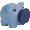 Branded Promotional PIGGYBANK MONEY BOX in Light Blue Money Box From Concept Incentives.
