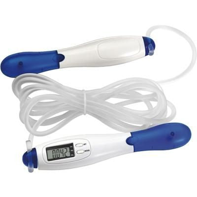 Branded Promotional SKIPPING ROPE in Cobalt Blue Skipping Rope From Concept Incentives.