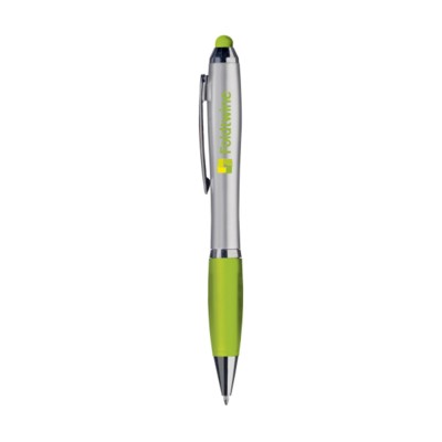 Branded Promotional ATHOSTOUCH PEN in Lime Pen From Concept Incentives.