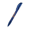 Branded Promotional SENATOR HATTRIX CLEAR TRANSPARENT PLASTIC BALL PEN with Soft Grip in Dark Blue Pen From Concept Incentives.