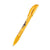 Branded Promotional SENATOR HATTRIX CLEAR TRANSPARENT PLASTIC BALL PEN with Soft Grip in Honey Yellow Pen From Concept Incentives.