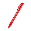 Branded Promotional SENATOR HATTRIX CLEAR TRANSPARENT PLASTIC BALL PEN with Soft Grip in Strawberry Red Pen From Concept Incentives.