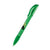 Branded Promotional SENATOR HATTRIX CLEAR TRANSPARENT PLASTIC BALL PEN with Soft Grip in Vivid Green Pen From Concept Incentives.