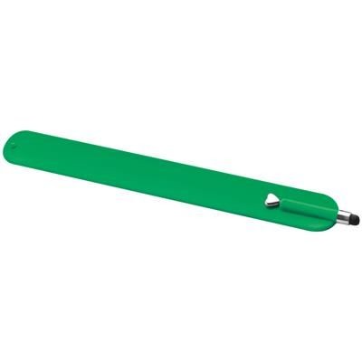 Branded Promotional SNAP WRIST BAND in Green Wrist Band From Concept Incentives.