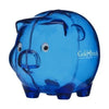 Branded Promotional PIGGYSAFE in Blue Money Box From Concept Incentives.