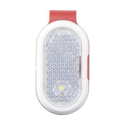 Branded Promotional CLIP REFLECTION LIGHT in Red Reflector From Concept Incentives.