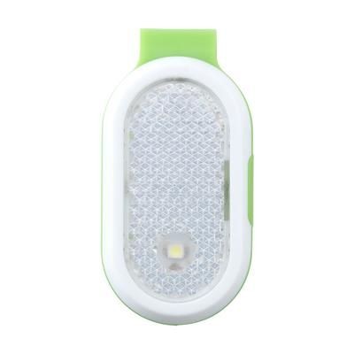 Branded Promotional CLIP REFLECTION LIGHT in Lime Pet Band From Concept Incentives.