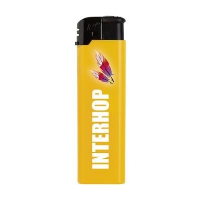 Branded Promotional BLACKTOP LIGHTER in Yellow Lighter From Concept Incentives.