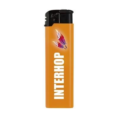 Branded Promotional BLACKTOP LIGHTER in Orange Lighter From Concept Incentives.