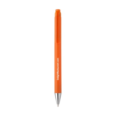 Branded Promotional BONNO PEN in Orange Pen From Concept Incentives.