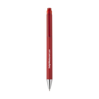 Branded Promotional BONNO PEN in Red Pen From Concept Incentives.