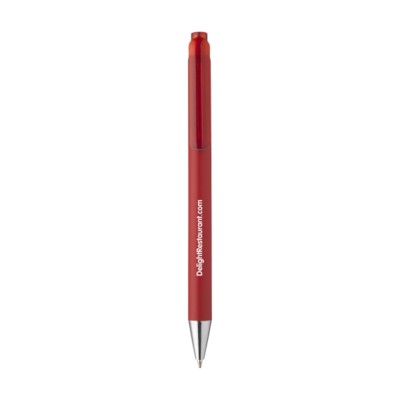 Branded Promotional BONNO PEN in Red Pen From Concept Incentives.