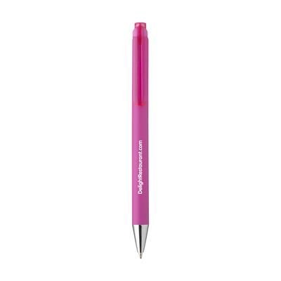 Branded Promotional BONNO PEN in Pink Pen From Concept Incentives.