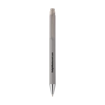 Branded Promotional BONNO PEN in Grey Pen From Concept Incentives.