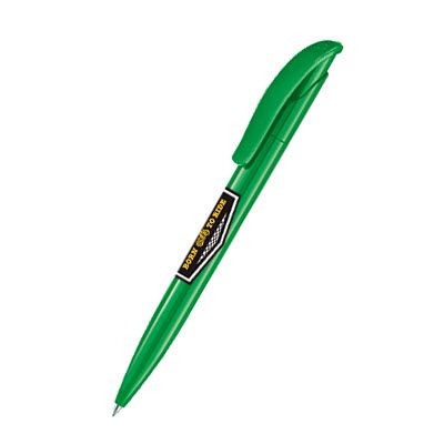 Branded Promotional SENATOR CHALLENGER POLISHED PLASTIC BALL PEN in Vivid Green Pen From Concept Incentives.