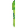 Branded Promotional SENATOR CHALLENGER FROSTED PLASTIC BALL PEN in Pale Green Pen From Concept Incentives.