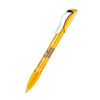 Branded Promotional SENATOR HATTRIX CLEAR TRANSPARENT PLASTIC BALL PEN with Metal Clip & Soft Grip in Honey Yellow Pen From Concept Incentives.