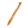 Branded Promotional SENATOR HATTRIX CLEAR TRANSPARENT PLASTIC BALL PEN with Metal Clip & Soft Grip in Orange Pen From Concept Incentives.