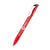 Branded Promotional SENATOR HATTRIX CLEAR TRANSPARENT PLASTIC BALL PEN with Metal Clip & Soft Grip in Strawberry Red Pen From Concept Incentives.