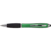 Branded Promotional PLASTIC TOUCH SCREEN BALL PEN with Rubber Stylus Tip in Green Pen From Concept Incentives.