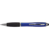 Branded Promotional PLASTIC TOUCH SCREEN BALL PEN with Rubber Stylus Tip in Blue Pen From Concept Incentives.