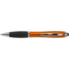 Branded Promotional PLASTIC TOUCH SCREEN BALL PEN with Rubber Stylus Tip in Orange Pen From Concept Incentives.