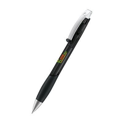 Branded Promotional SENATOR MATRIX CLEAR TRANSPARENT BALL PEN with Metal Tip in Black Pen From Concept Incentives.