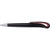 Branded Promotional BLACK SWAN PLASTIC BALL PEN with Trim in Red Pen From Concept Incentives.