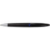 Branded Promotional BLACK SWAN PLASTIC BALL PEN with Trim in Cobalt Blue Pen From Concept Incentives.